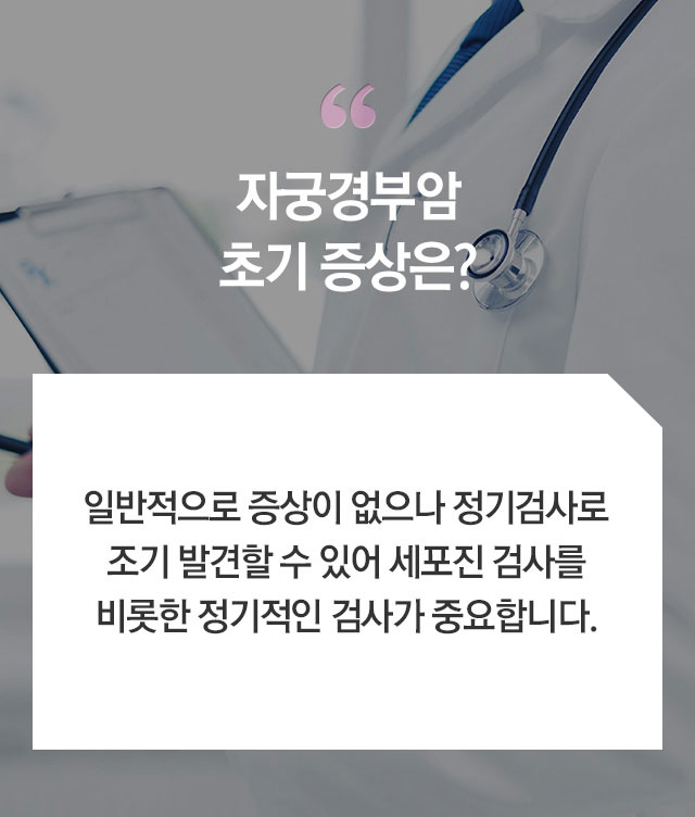 자궁경부암증상,자궁경부암,자궁경부암예방접종